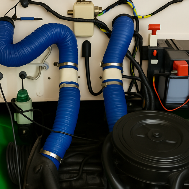 Silicone Heater Duct Upgrade Kit For Citroen 2CV Right Hand Drive 602cc