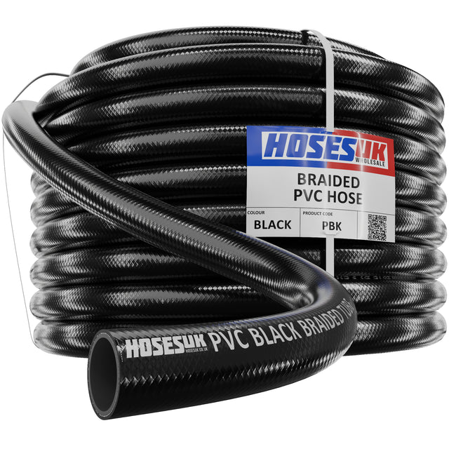 PVC Braided Hose Black