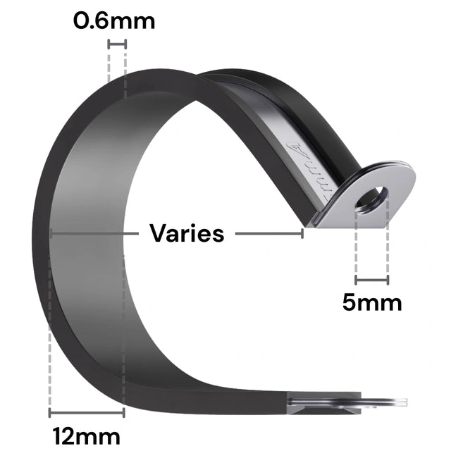 Assorted Rubbed Lined P-Clips