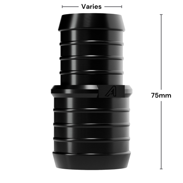 Lige reduktionsforbindelse i plast