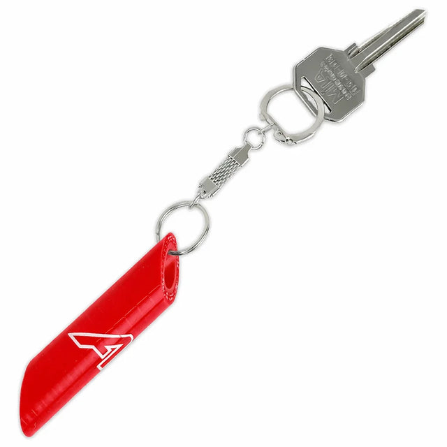 Silicone Hose Key Ring Red