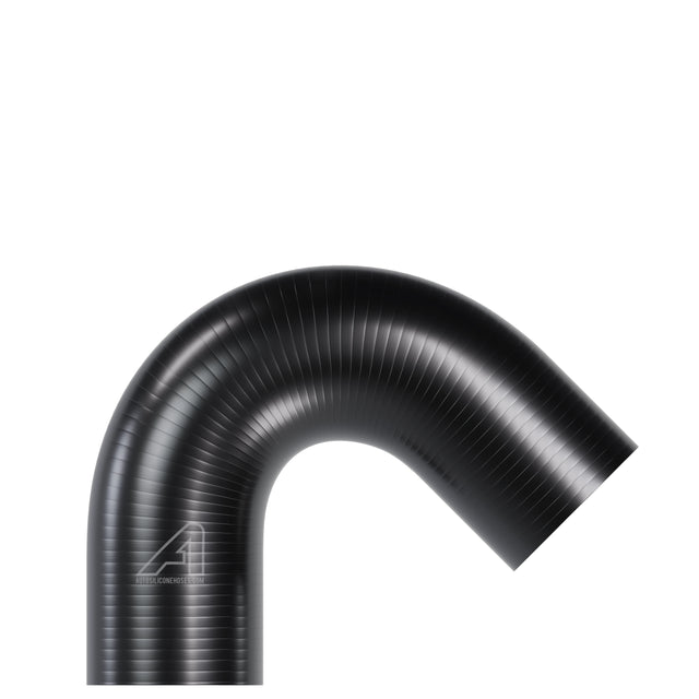 Silicone 135 Degree Hose Black
