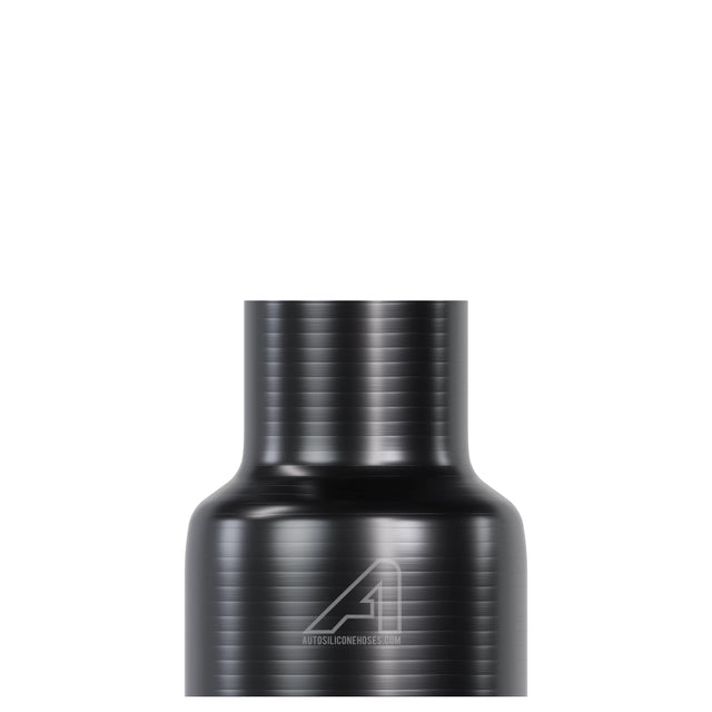 Silikone lige reduktionsslange sort