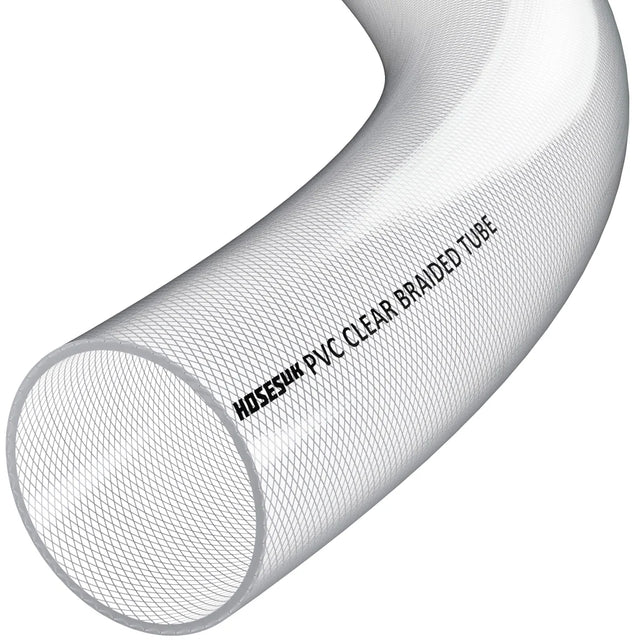 PVC Braided Hose 51mm Clear