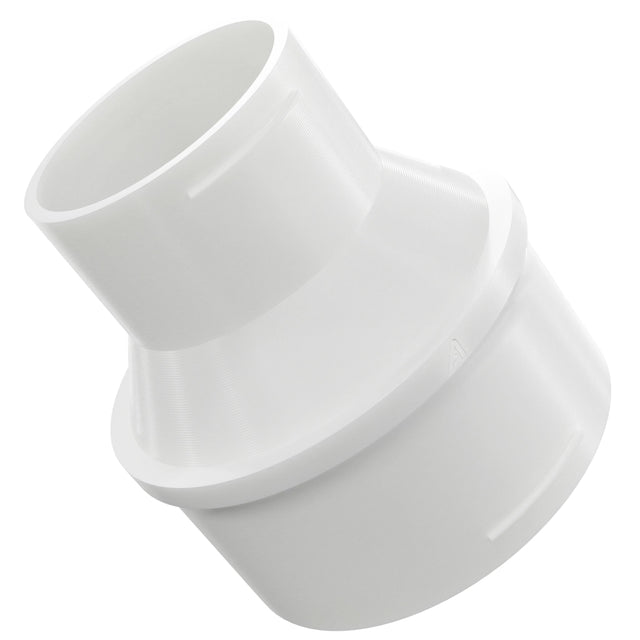 Plastic Straight Reducing Connector White