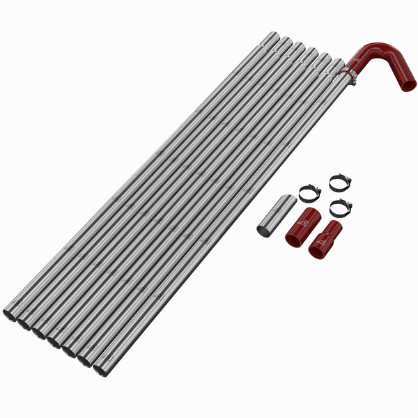 Gutter Vacuum Pole & Hose Kit Red
