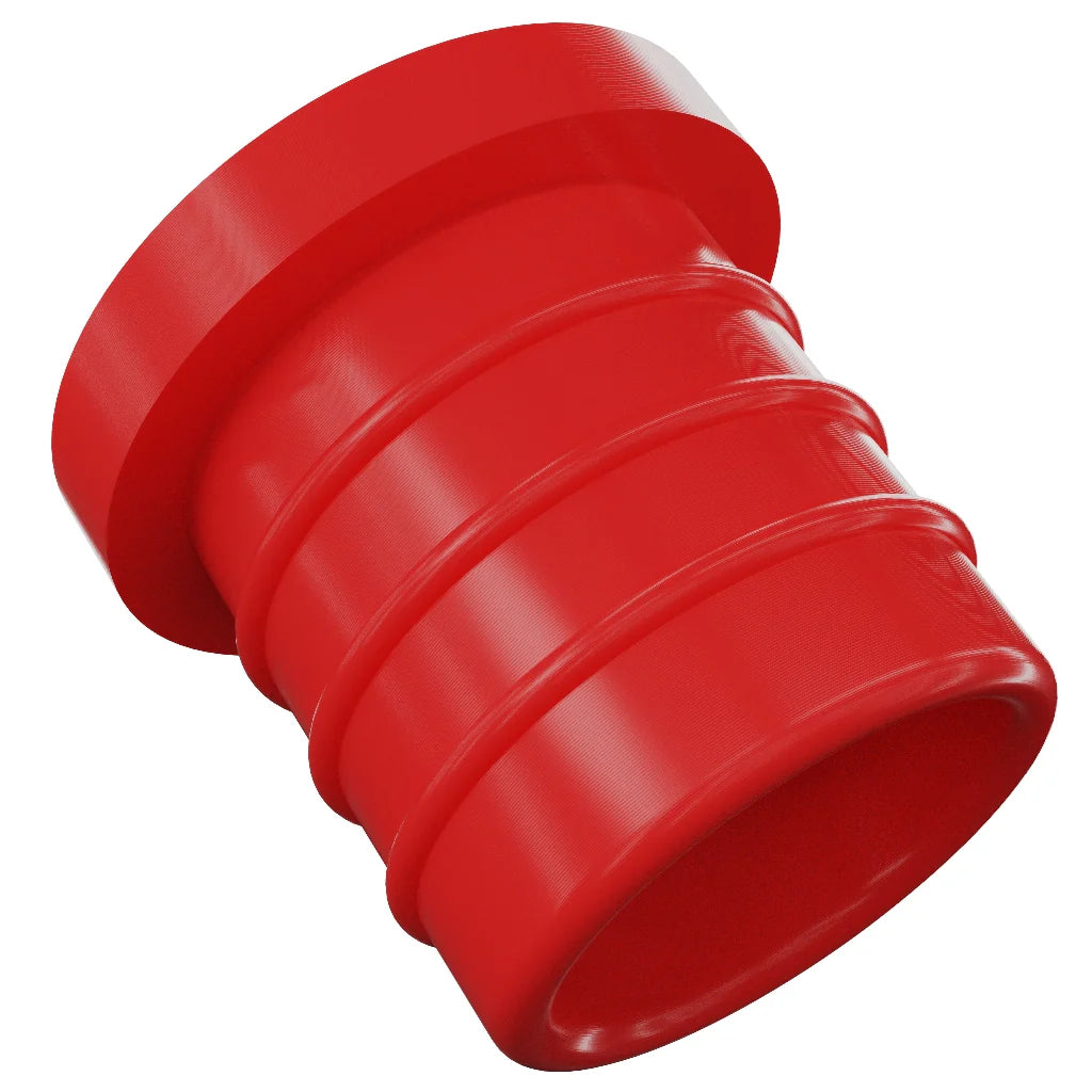 Plastic Blanking Hollow Hose Bung Red