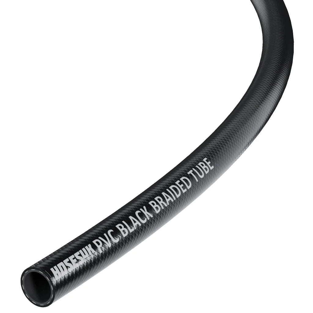 PVC Braided Hose 10mm Black