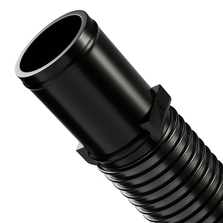 Plastic Straight Joiner For PVC Corrugated Hose Black