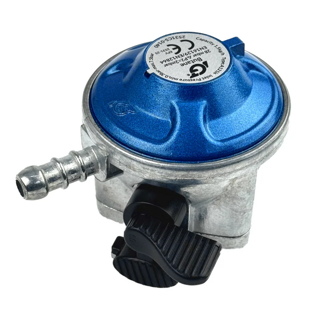 Low Pressure 21mm Butane Clip On Gas Regulator 28mbar