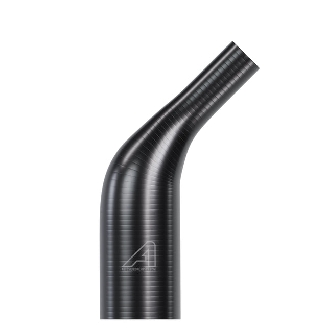 Silicone 45 Degree Reducing Hose Black