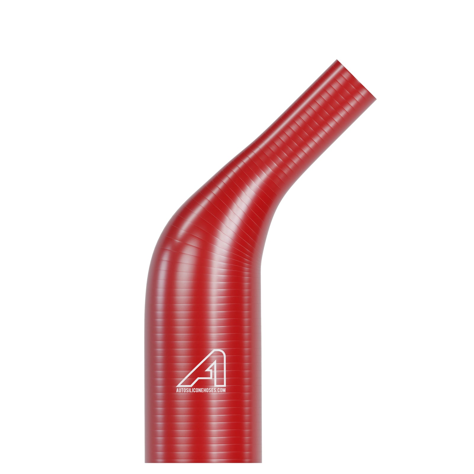 Silicone 45 Degree Reducing Hose Red