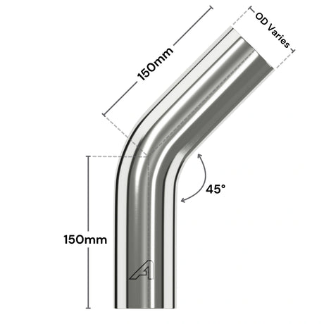 Stainless Steel 45 Degree Pipe
