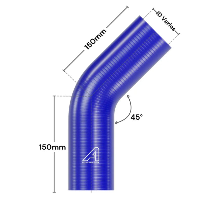 Silicone 45 Degree Hose
