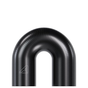 Silicone 180 Degree Hose Black