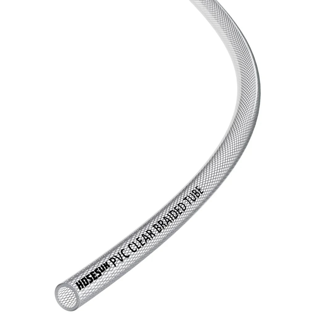 PVC Braided Hose 8mm Clear