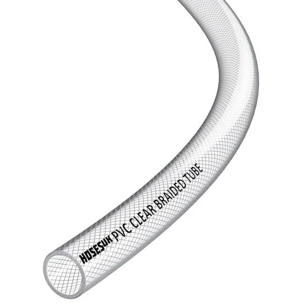 PVC Braided Hose 16mm Clear