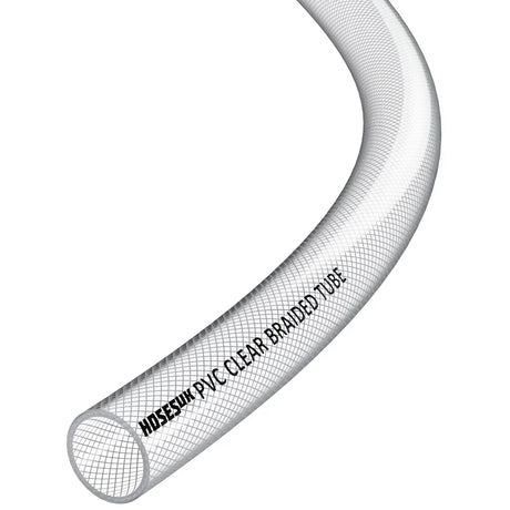 PVC Braided Hose 19mm Clear
