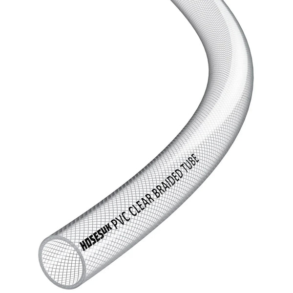 PVC Braided Hose 19mm Clear