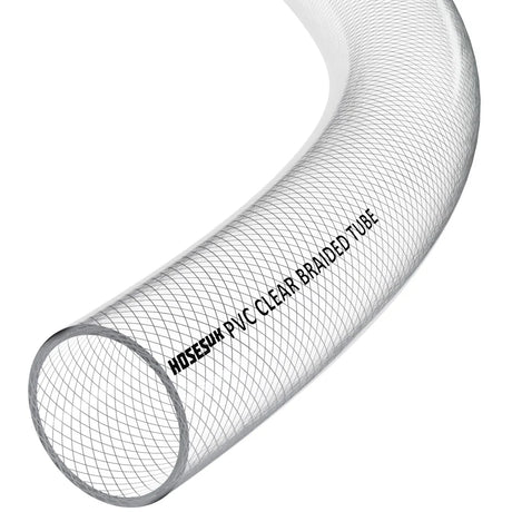 PVC Braided Hose 38mm Clear