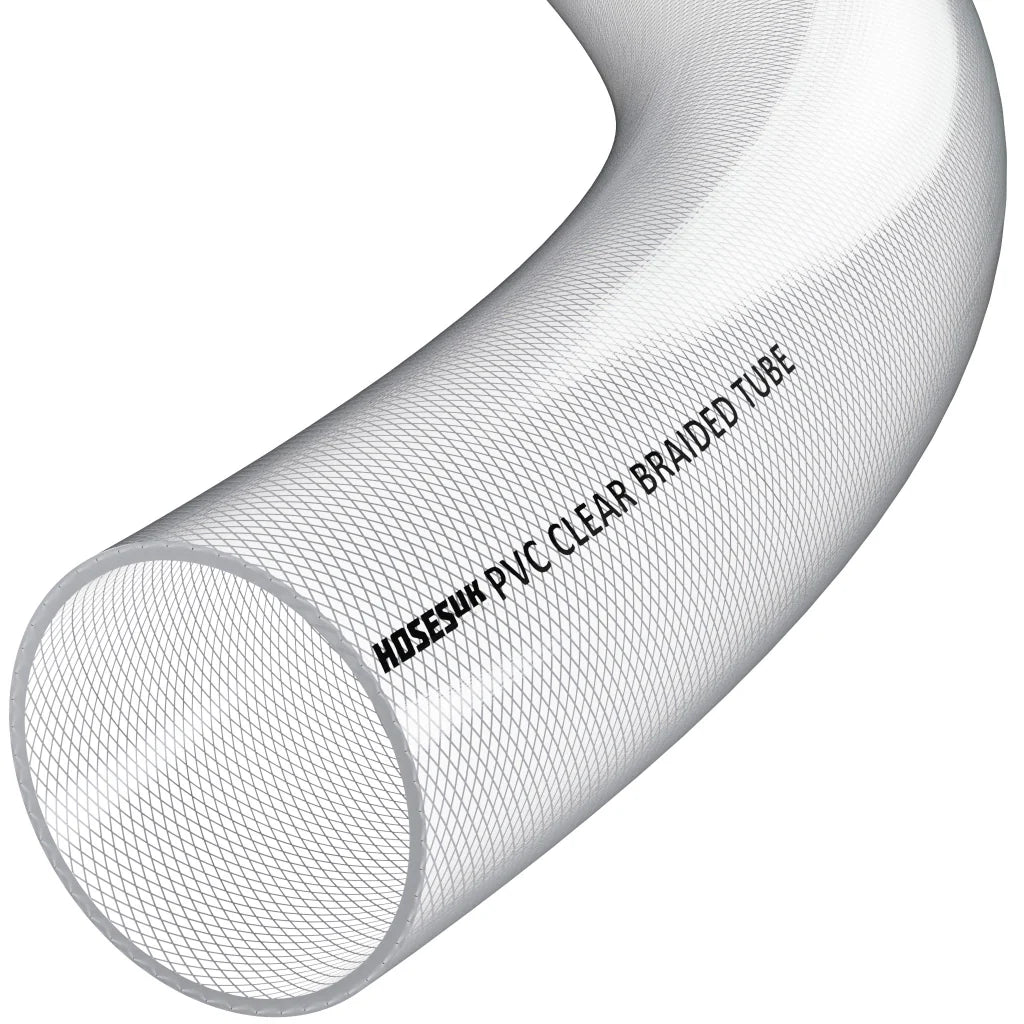 PVC Braided Hose 51mm Clear