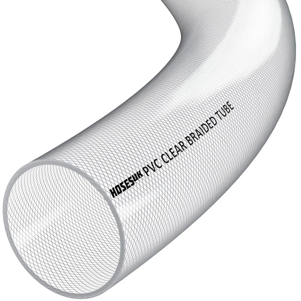 PVC Braided Hose 51mm Clear